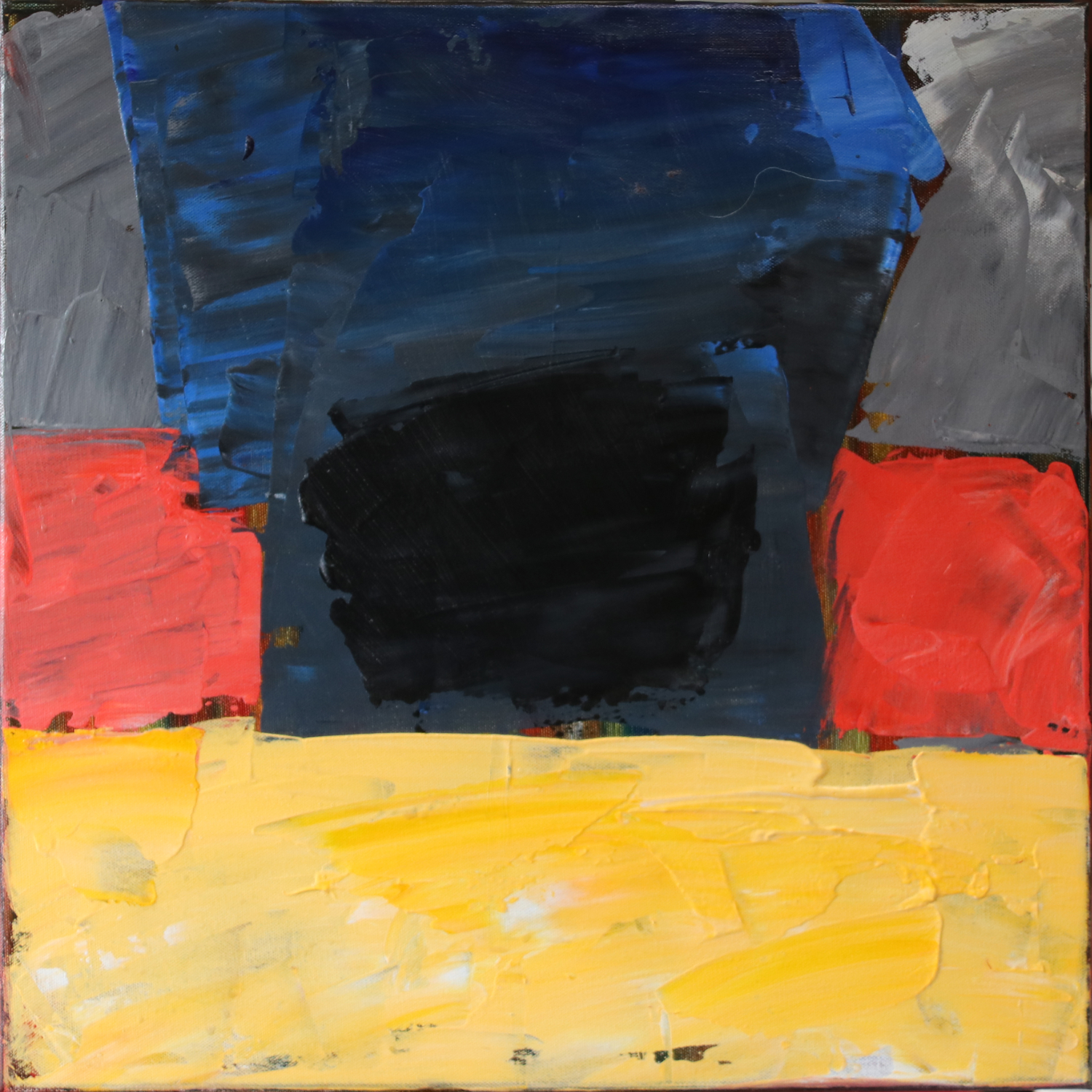 Gefahr, 2023 Acryl auf Lw 50 x 50 cm