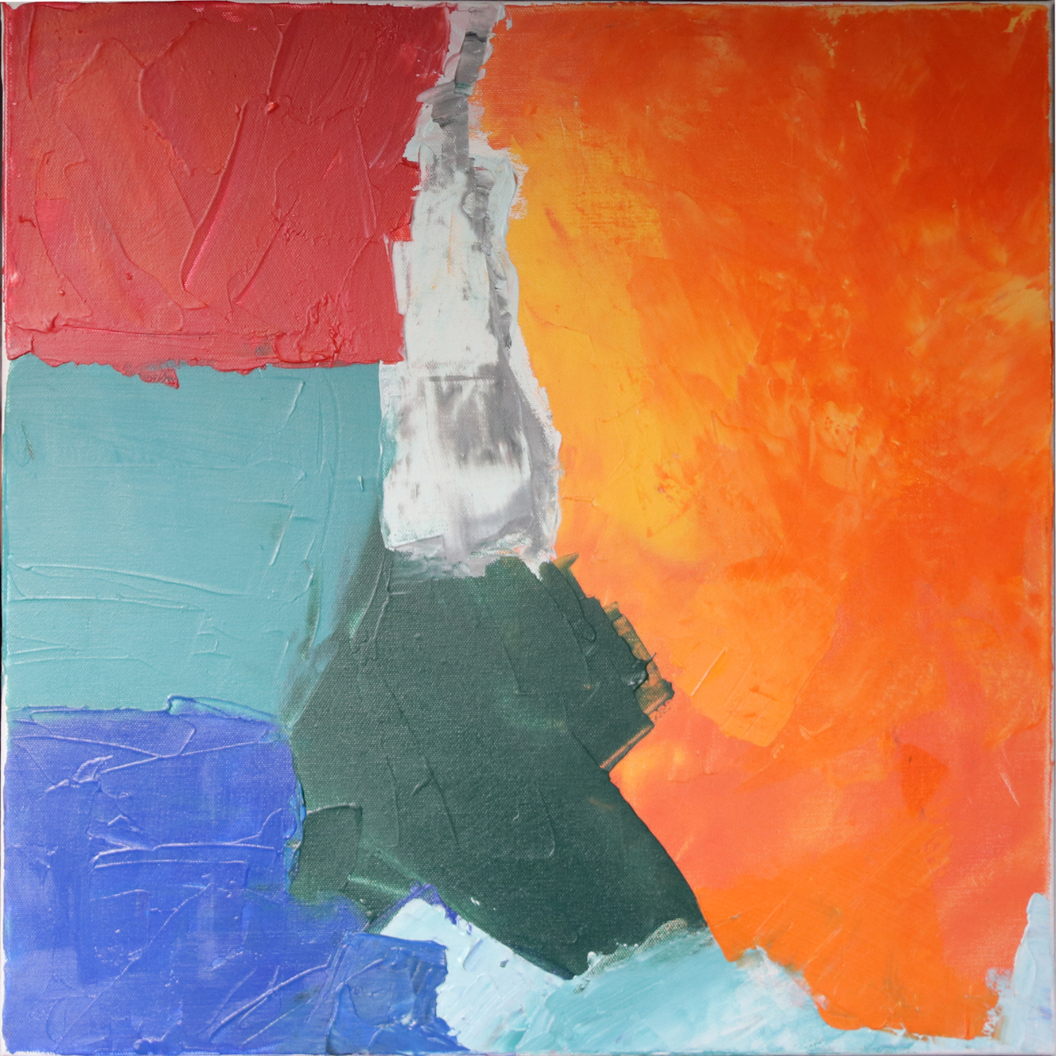 Inmitten, 2023 Acryl auf Lw 50 x 50 cm